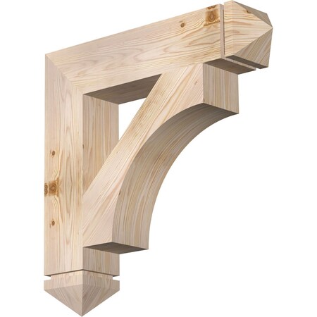 Ekena Millwork Westlake Arts & Crafts Smooth Bracket, Douglas Fir, 5 1/2"W x 28"D x 28"H BKT06X28X28WTL03SDF